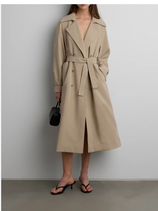 Fore Jackets & Blazers - Fore Womens Belted Trench Coat - Beige Size L